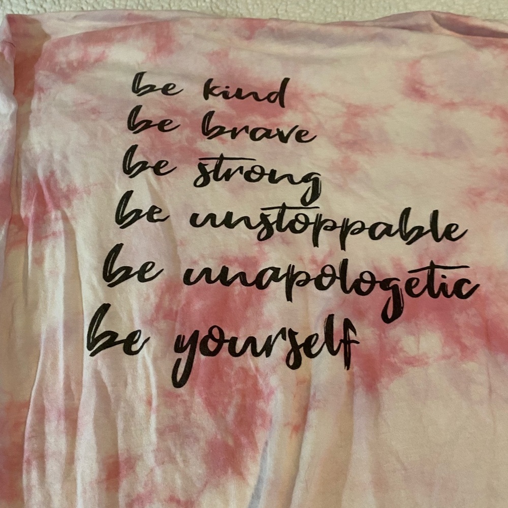 Urban Nation Pink Tie-Dye Top 2x - Picture 6 of 7